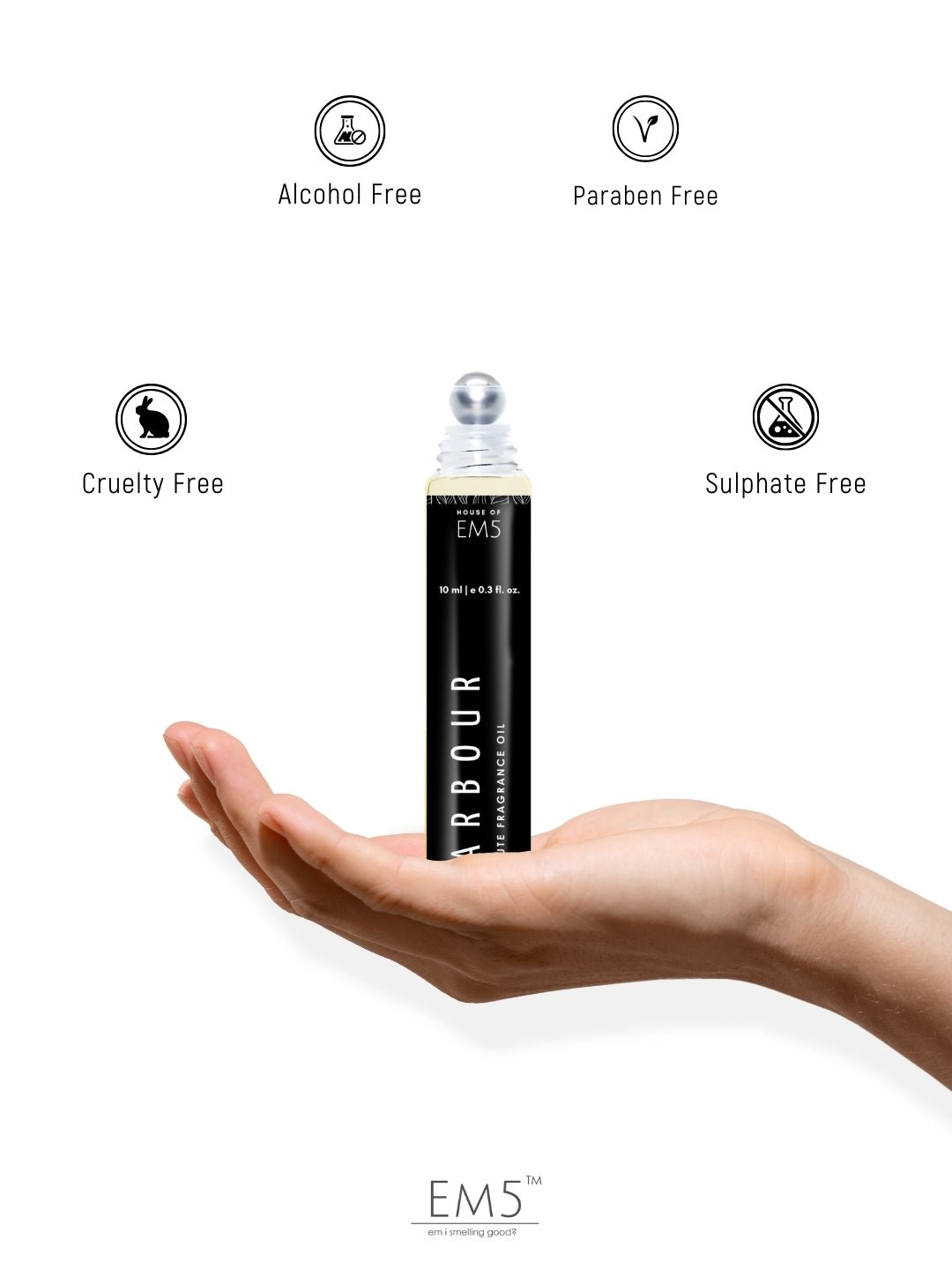 EM5™ Harbour Perfume Oil Roll On (Attar) 90 Concentrate NonAlcoholic