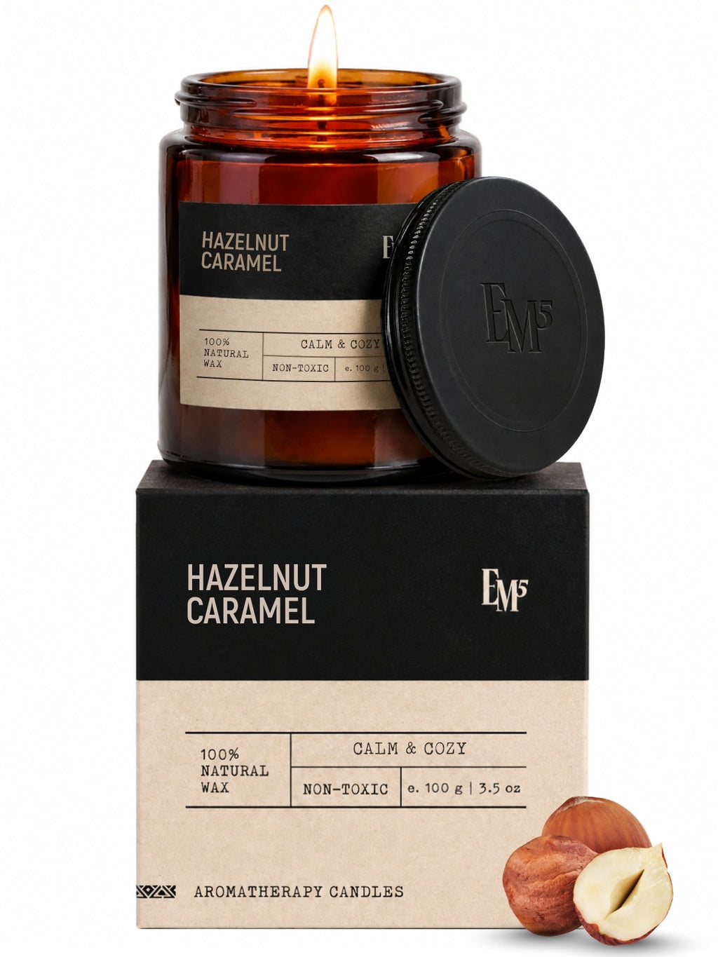 Hazelnut Caramel | Aromatherapy Scented Candle