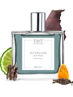 EM5™ Interlude Perfume for Men | Eau de Parfum (EDP) | Strong and Long Lasting Spray | Amber Smoky Woody | Luxury Gift for Men | 50 ml Perfume Spray