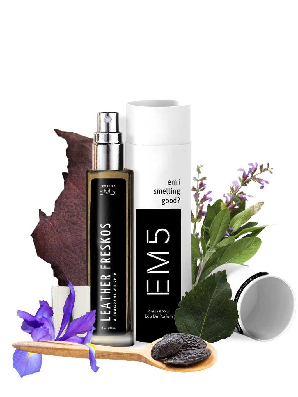 EM5™ Leather Freskos Unisex Perfume | Eau De Parfum Spray for Men & Women | Fresh Spicy Leather Fragrance Accords | Luxury Gift for Him / Her | Sizes Available: 50 ml / 15 ml - House of EM5