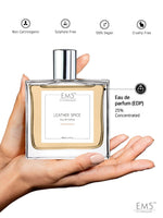 EM5™ Leather Spice Perfume EDP Spray for Men | Woody Spicy Oud Leather Fragrance | 50 ml Eau de Parfum Spray | Luxury Gift for Him