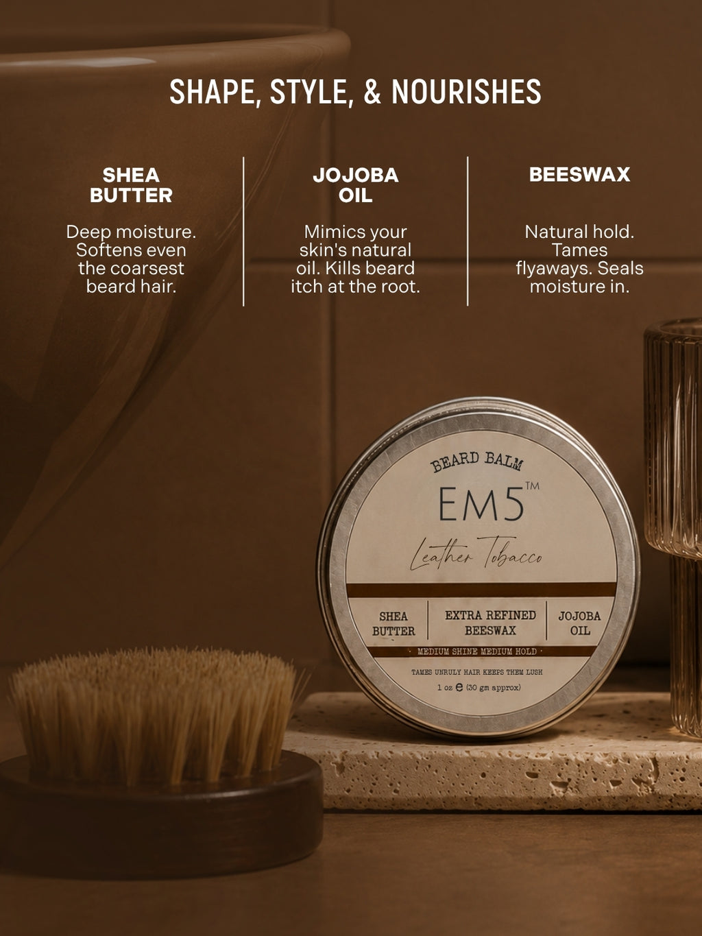 Leather Tobacco | Organic Beard Balm