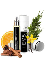 EM5™ Mean Streets Perfume for Men | Eau De Parfum Spray | Warm Spicy Citrus Woody Fragrance Accords | Luxury Gift for Him | Sizes Available: 50 ml / 15 ml