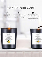 EM5™ Morning Dew Scented Candles | 60 gm | 12 to 16 Hrs Burn Time | Smoke Free & Non Toxic | Scented Candles for Home Decor & Aromatherapy | Best Fragrance Gift for Him/Her