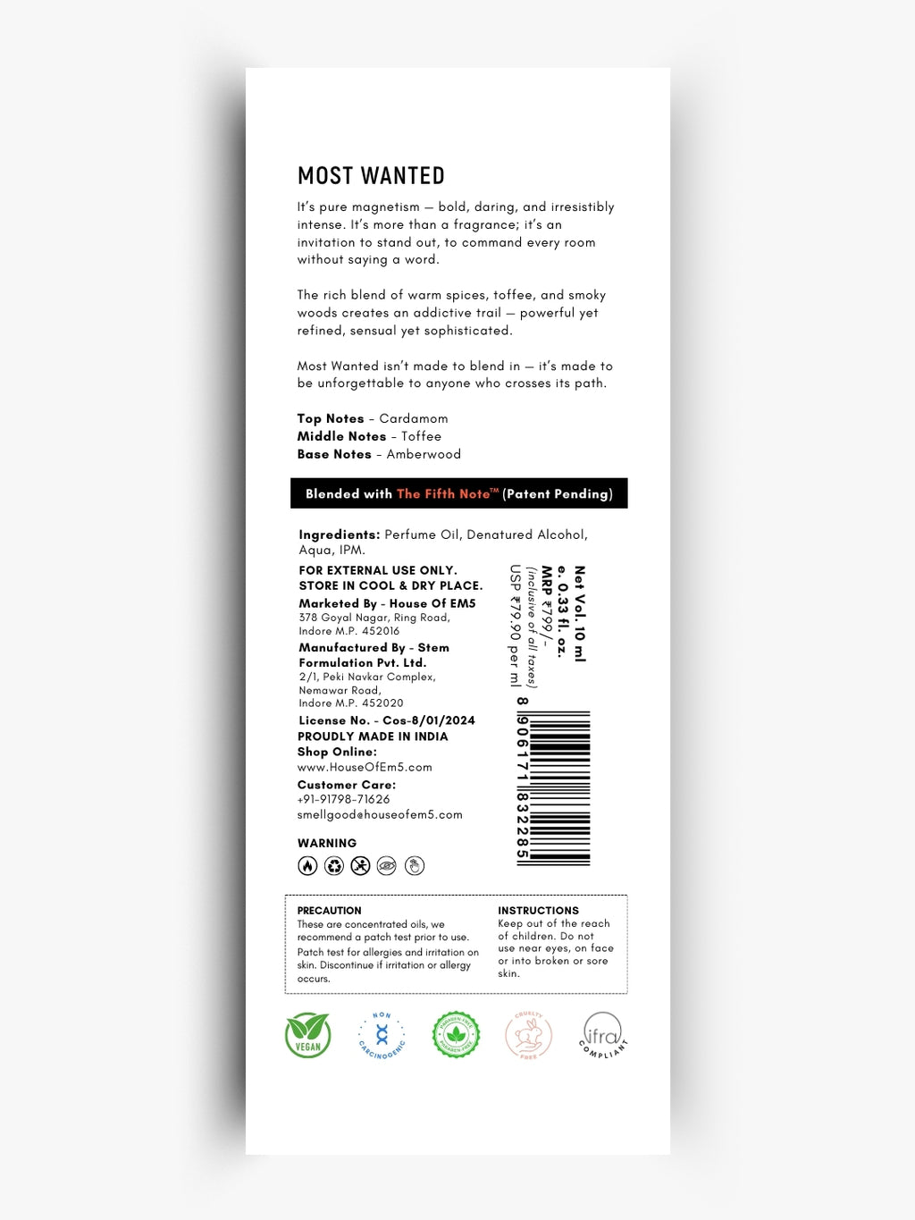 Most Wanted Perfume Roll-On