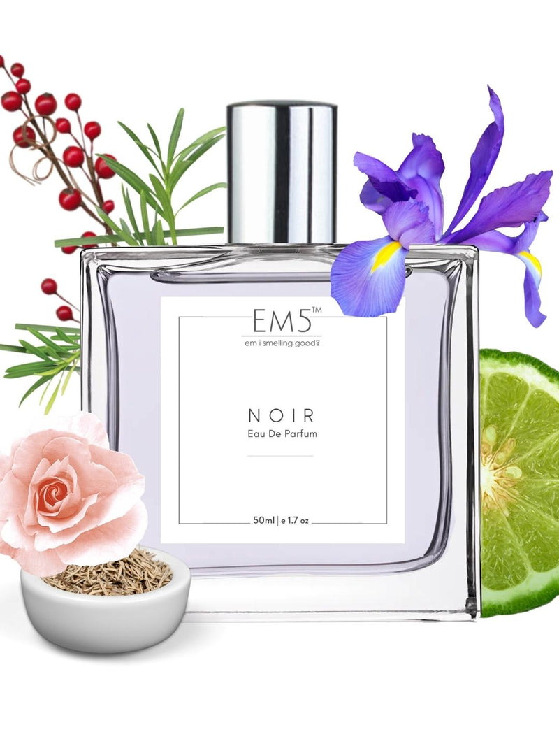 EM5™ Noir Perfume for Men | Eau De Parfum Spray | Amber Woody Spicy Fragrance Accords | Luxury Gift for Him | Sizes Available: 50 ml/ 15 ml - House of EM5
