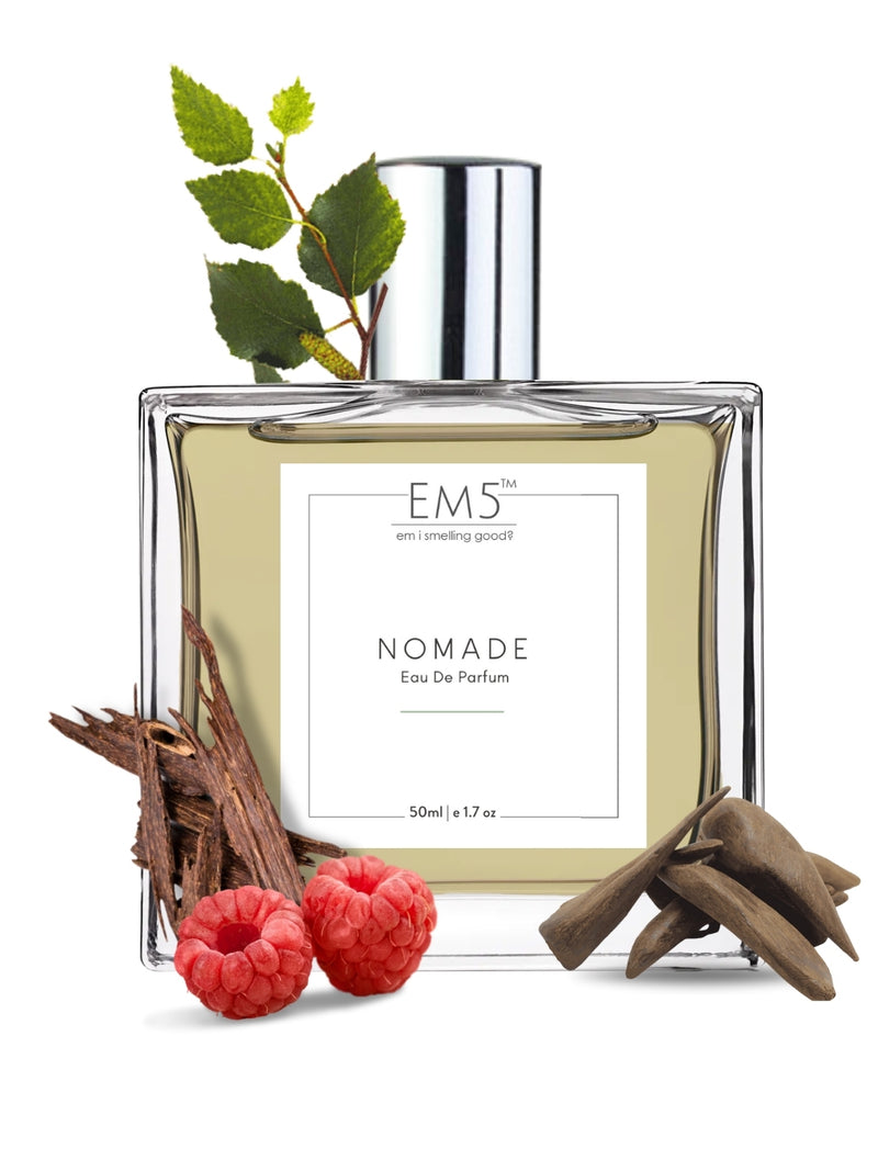 EM5™ Nomade Unisex Perfume | Strong and Long Lasting | Amber Oud Smoky Leather | Luxury Gift for Men / Women | 50 ml Perfume Spray