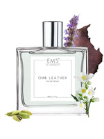 EM5™ Omb Leather Unisex Perfume | Strong and Long Lasting | Leather Animalic Earthy | Luxury Gift for Men / Women | 50 ml Spray / 10ml Alcohol Free Roll On