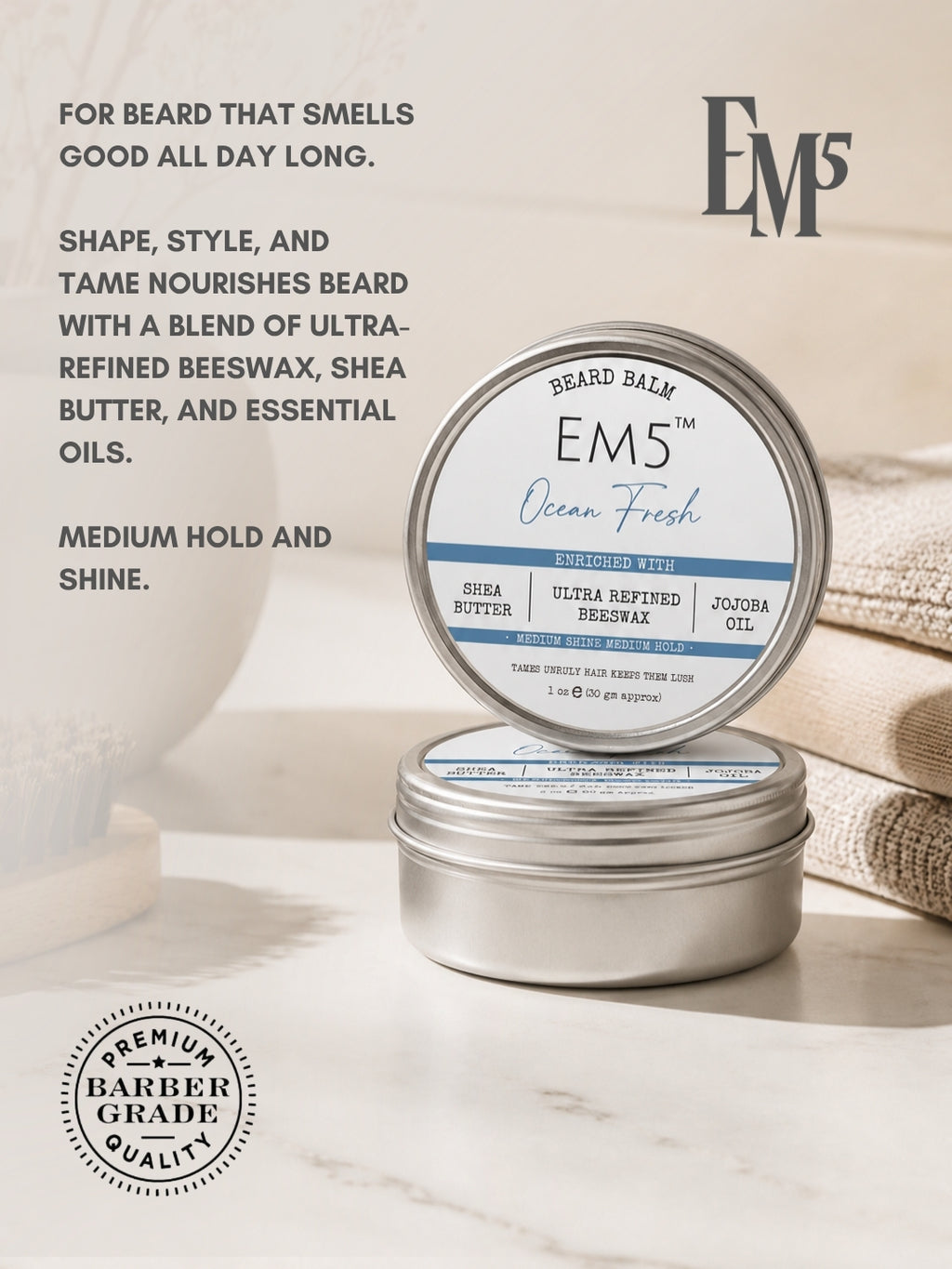 Ocean Fresh | Organic Beard Balm