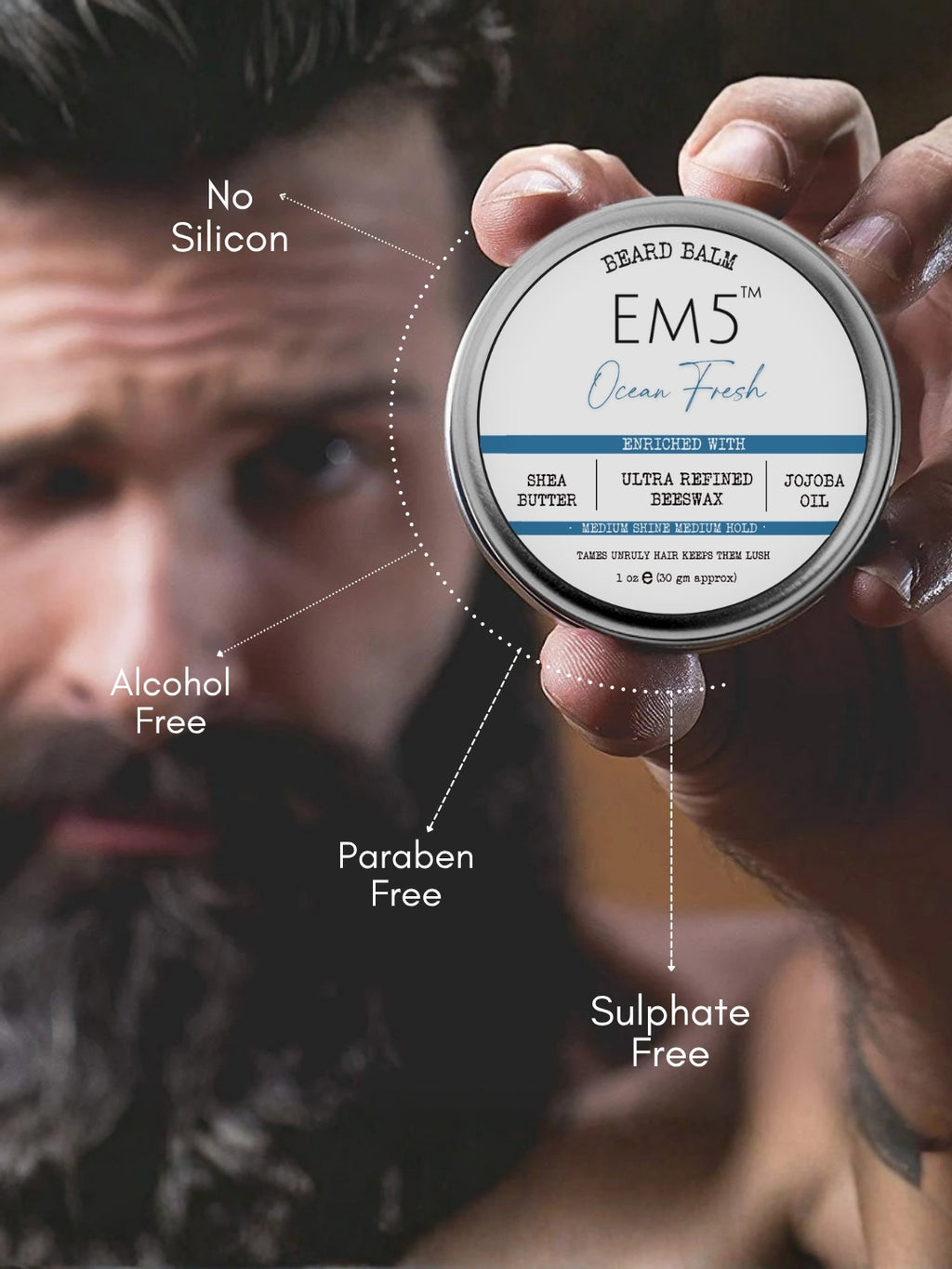 Organic Beard Balm Pack of 3