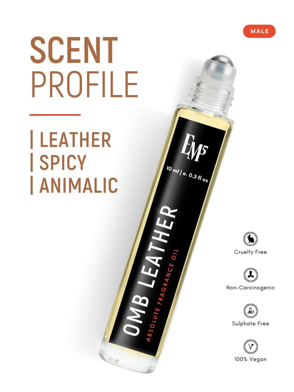 Omb Leather Perfume Roll-On