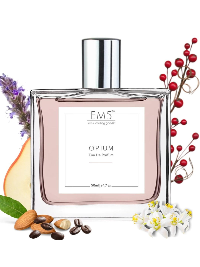 EM5™ Opium Perfume for Women | Strong and Long Lasting | Vanilla Coffee White Floral | Luxury Gift for Women | 50 ml Perfume Spray