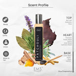 EM5™ Patchouli Unisex Perfume | Strong and Long Lasting | Woody Patchouli Earthy | Luxury Gift for Men / Women | 50 ml Perfume Spray - House of EM5