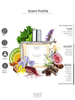 EM5™ RD Oud Unisex Perfume | Strong and Long Lasting | Rose Fresh Spicy | Luxury Gift for Men / Women | 50 ml Perfume Spray - House of EM5