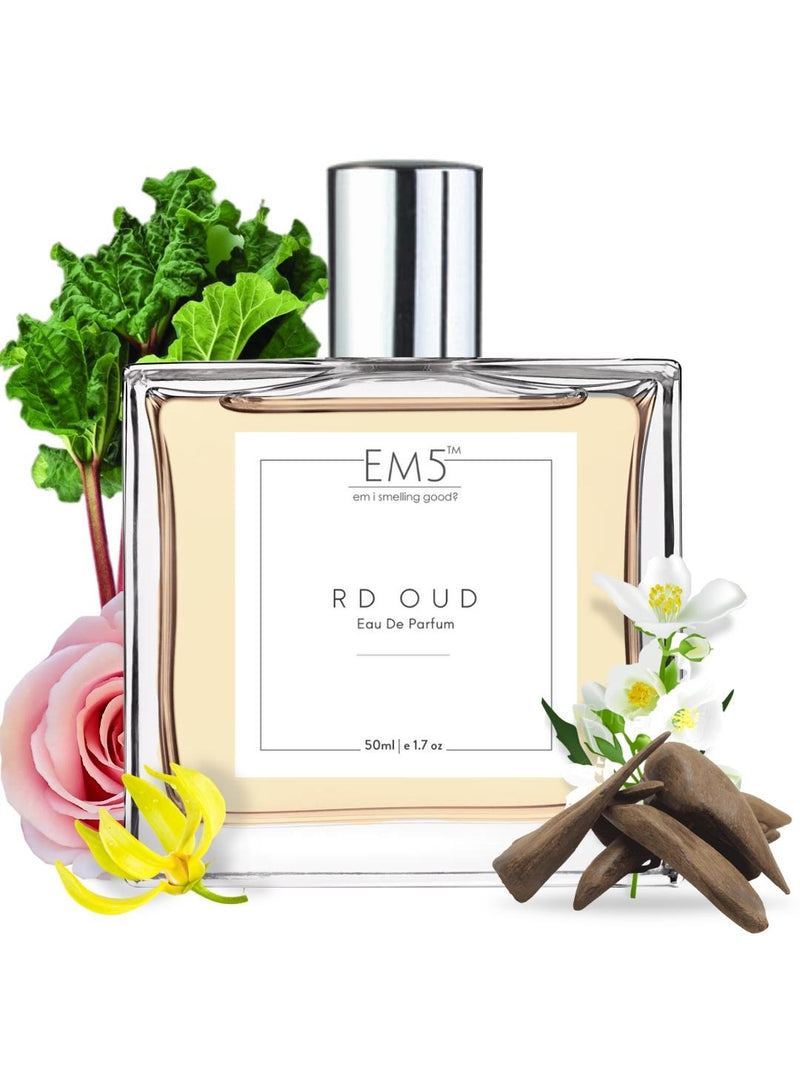 EM5™ RD Oud Unisex Perfume | Strong and Long Lasting | Rose Fresh Spicy | Luxury Gift for Men / Women | 50 ml Perfume Spray - House of EM5