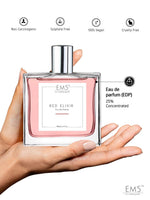 EM5™ Red Elixir Perfume for Women | Eau De Parfum Spray | Sweet Vanilla Fruity Fragrance Accords | Luxury Gift for Her | Sizes Available:  50 ml / 15 ml - House of EM5