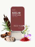 EM5™ Red Tob | Solid Perfume for Men & Women | Alcohol Free | Strong and lasting fragrance | Tobacco Woody Oud | Goodness of Beeswax + Shea Butter