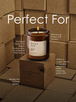 EM5™ Aromatherapy Scented Candles Set of 4 | Sleep/Destress - Focus/Meditate - Relax/Calm - Refresh/Rejuvenate | 100g Each, 30Hrs Burn Time | 100% Natural Wax | Non-Toxic, Clean Burning Candles