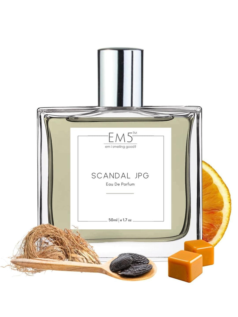 EM5™ Scandal JPG Perfume for Men | Eau De Parfum Spray | Citrus Aromatic Fresh Spicy Fragrance Accords | Luxury Gift for Him | Sizes Available: 50 ml / 15 ml - House of EM5