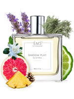 EM5™ Shadow Play Unisex Perfume | Earthy Woody Sweet Citrus | EDP Spray for Men & Women | Strong and Long Lasting Fragrance | Luxury Gift for Him / Her