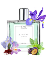 EM5™ Slique Perfume for Women | Strong and Long Lasting | Fruity Amber Earthy | Luxury Gift for Women | 50 ml Spray / 10ml Alcohol Free Roll On