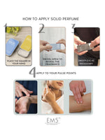 EM5™ ALPHA | Set of 4 Solid Perfumes for Men | Strong and lasting fragrance | With the Goodness of Beeswax + Shea Butter