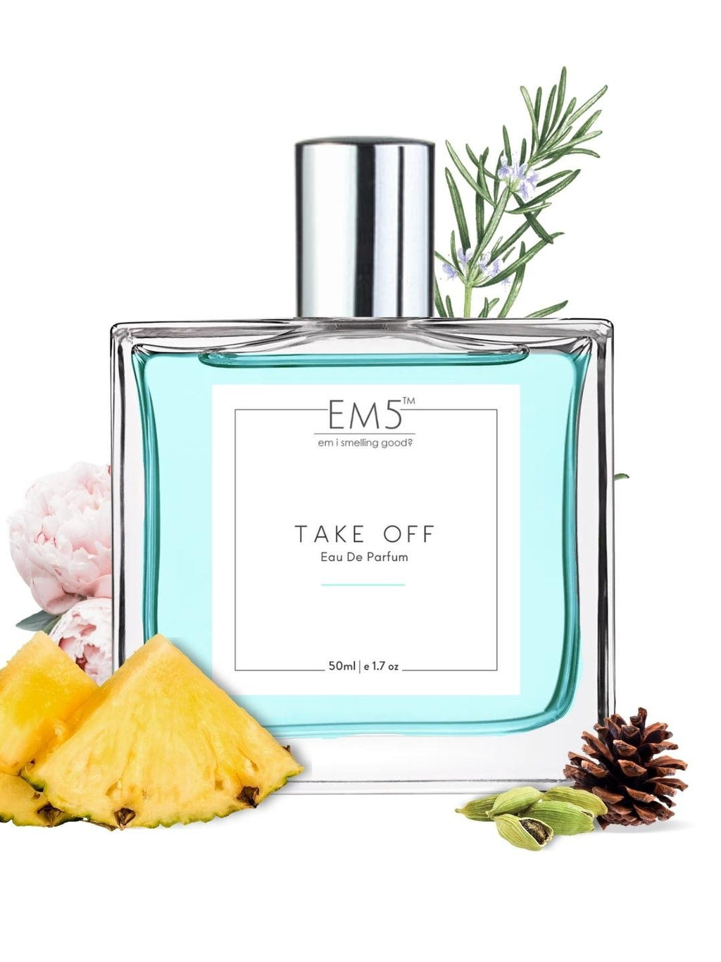 EM5™ Take Off Unisex Perfume | Eau De Parfum Spray for Men & Women | Floral Fresh Fruity Fragrance Accords | Luxury Gift for Him / Her | Sizes Available: 50 ml / 15 ml - House of EM5