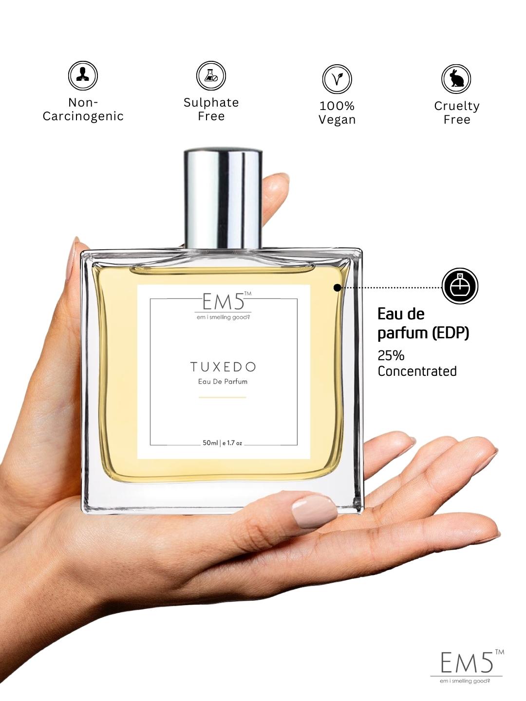 EM5 Tuxedo Unisex Perfume EDP Spray Patchouli Amber Fresh Spicy Fra House of EM5