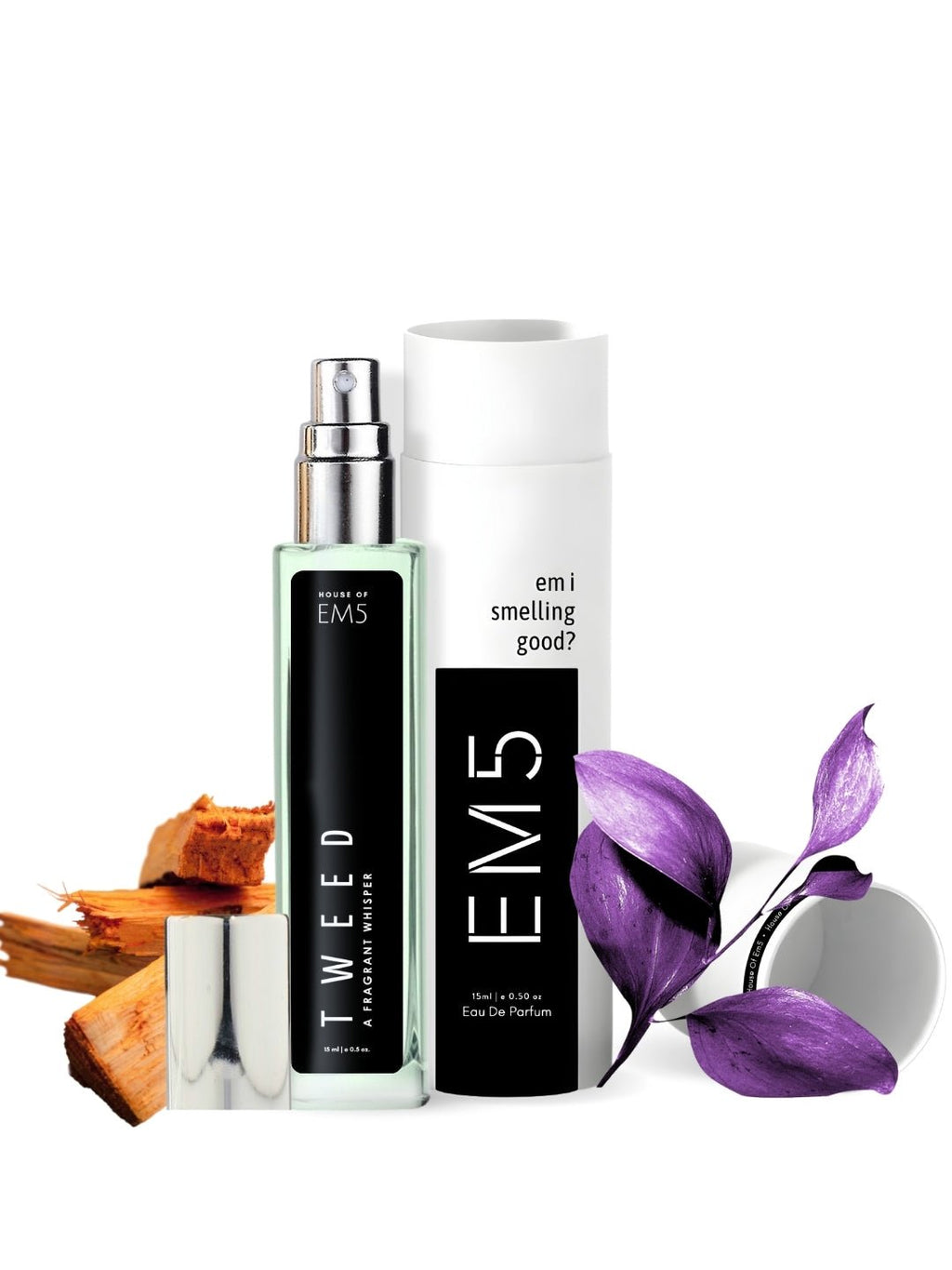 EM5™ Tweed Perfume for Men | Eau De Parfum Spray | Citrus Powdery Woody Fragrance Accords | Luxury Gift for Him | Sizes Available: 50 ml / 15 ml - House of EM5