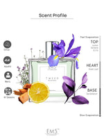 EM5™ Tweed Perfume for Men | Eau De Parfum Spray | Citrus Powdery Woody Fragrance Accords | Luxury Gift for Him | Sizes Available: 50 ml / 15 ml - House of EM5