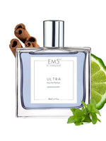 EM5™ Ultra Perfume for Men | Strong and Long Lasting | Vanilla Warm Spicy Fruity | Luxury Gift for Men | 50 ml Spray / 10ml Alcohol Free Roll On