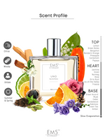 EM5™ Uno Unisex Perfume | Eau De Parfum Spray for Men & Women | Citrus Fresh Woody Fragrance Accords | Luxury Gift for Him / Her | Sizes Available: 50 ml / 15 ml - House of EM5