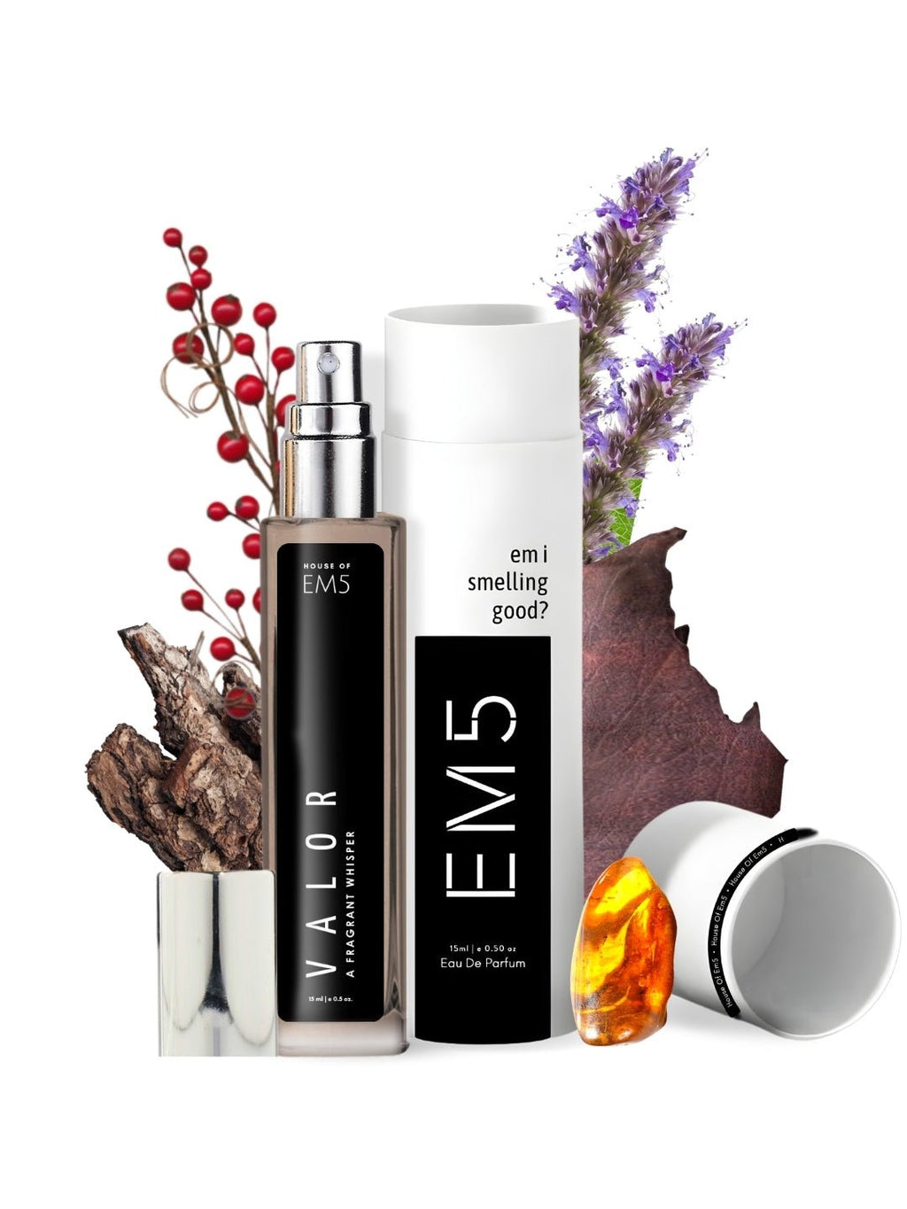 EM5™ Valor Perfume for Men | Eau De Parfum Spray | Spicy Woody Patchouli Fragrance Accords | Luxury Gift for Him | Sizes Available: 50 ml / 15 ml - House of EM5