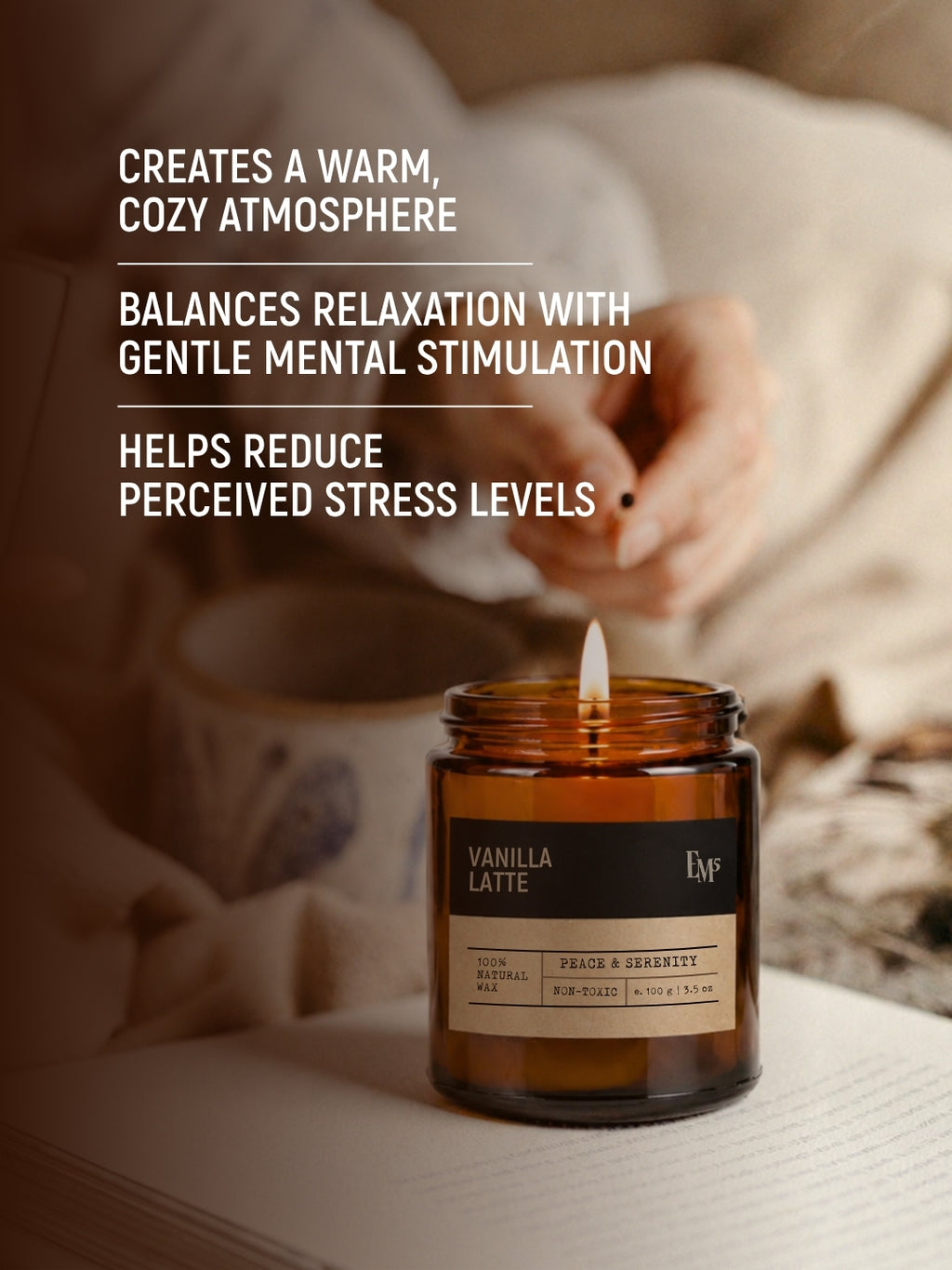 Vanilla Latte | Aromatherapy Scented Candle