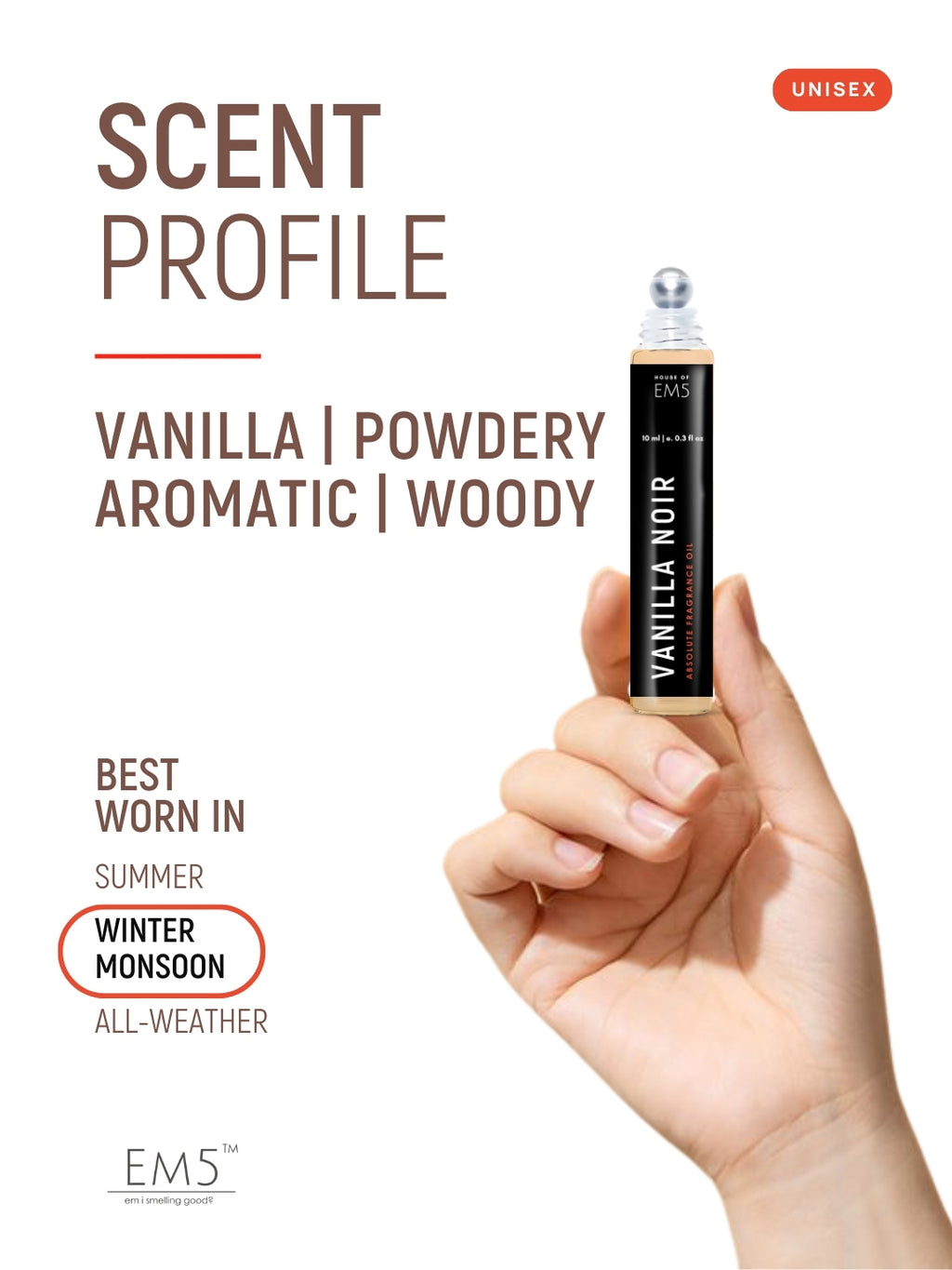 Vanilla Noir Perfume Roll-On