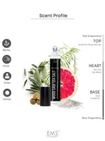 EM5™  Wood Sage Sea Salt Unisex Perfume | Spray for Men & Women | Strong and Long Lasting Fragrance | Aromatic Musky Marine  | Luxury Gift for Men / Women | 50 ml Spray / 10 ml Roll on