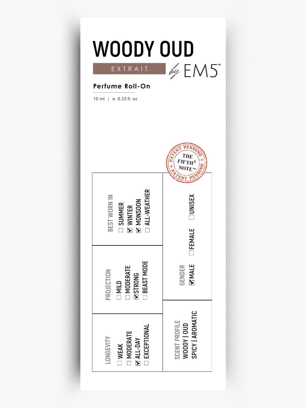 Woody Oud Perfume Roll-On