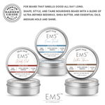 EM5™ Natural Organic Beard Balm | EM5's Natural Organic Beard Balm | Medium Hold - Shine | BeesWax, Shea Butter, Jojoba Oil, Essential Oils (Combo of 3) - House of EM5