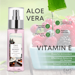 EM5™ Body Mist - Set of 3 Long Lasting Fragrance - Moisturizing and Hydrating Body Mist with Aloe Vera and Vitamin-E (Cafe Vanilla - Berry Lust - Soft Sin)