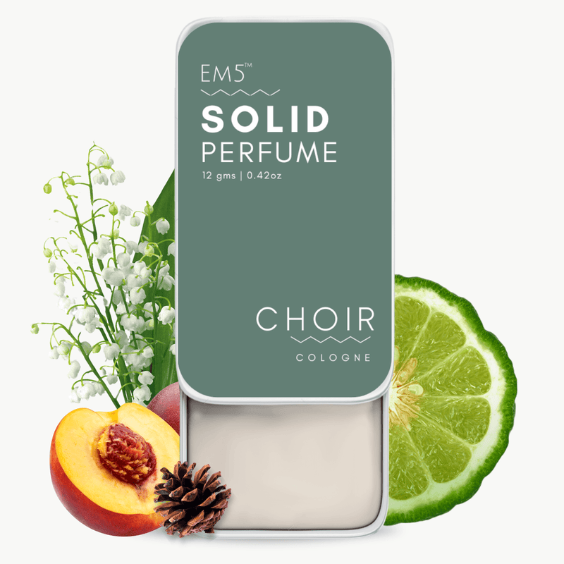 EM5™ Choir | Solid Perfume for Women | Alcohol Free | Strong and lasting fragrance | Floral Fruity Sweet | Goodness of Beeswax + Shea Butter