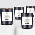 EM5™ 4 Scented Candles Set | Vanilla Latte, Ginseng Green Tea, Lavender Cranberry, Myrrh Tonka | 80 Hrs Burn Time | 4X60Gm Each