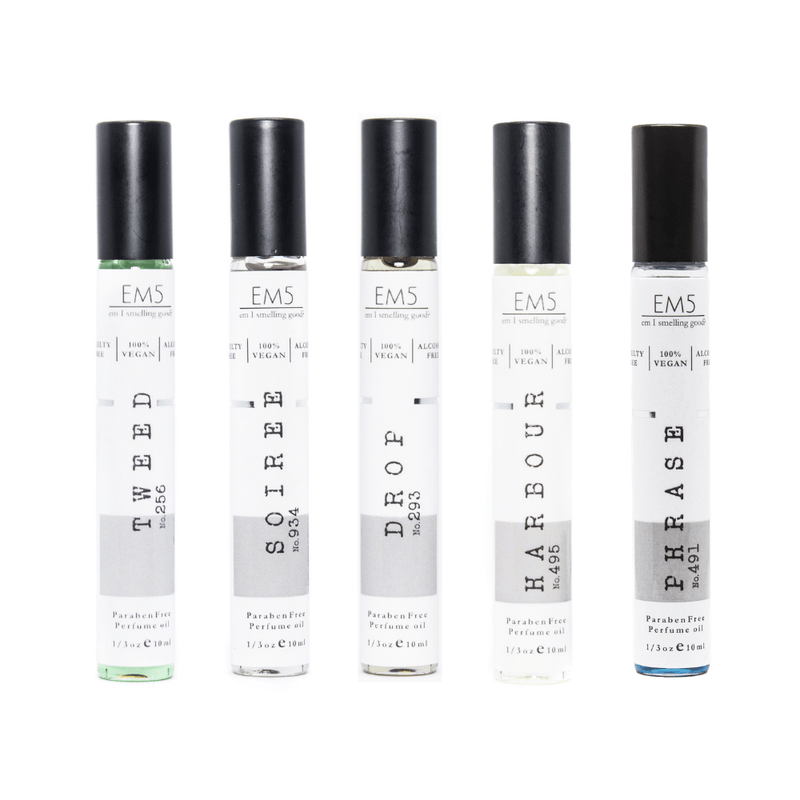 EM5™ Premium Fresh/Aquatic Fragrances, Inspired from Tweeed | Invictus Intense | Aventus by Creeed | Sauvage by Diiorrr | Afternoon Swim | Pack of 5 | 1/3oz (10ml) each.