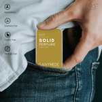 EM5™ Ganymede | Solid Perfume for Men & Women | Alcohol Free | Strong and lasting fragrance | Warm Spicy Leather | Goodness of Beeswax + Shea Butter