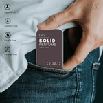 EM5™ Quad | Solid Perfume for Men | Alcohol Free Strong lasting fragrance | Tobacco Vanilla Warm Spicy | Goodness of Beeswax + Shea Butter