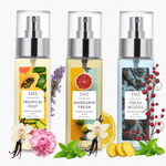 EM5™ Body Mist - Set of 3 Long Lasting Fragrance - Moisturizing and Hydrating Body Mist with Aloe Vera and Vitamin-E (Tropical Fest- Mandarin Fresh - Fresh Woods)
